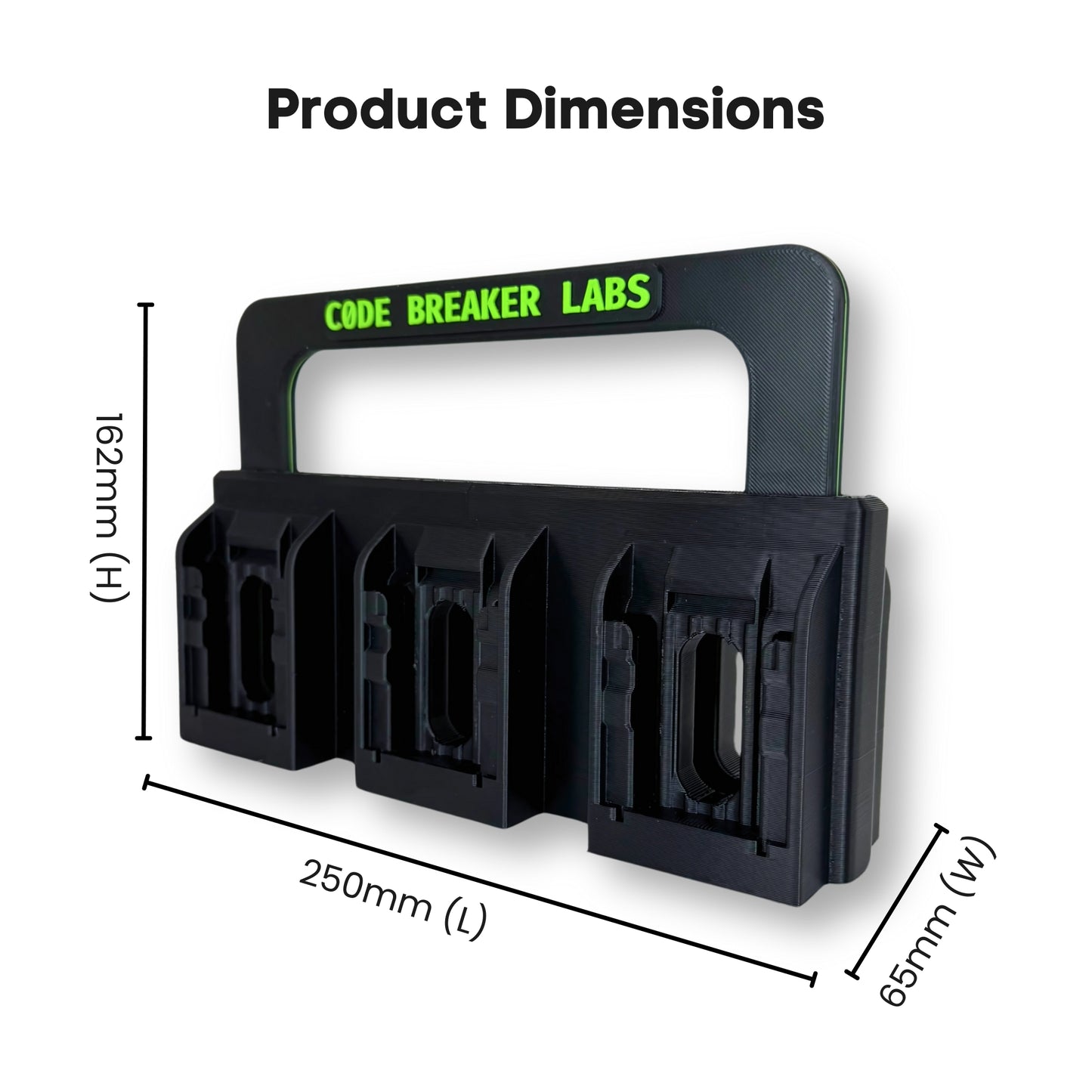 Dewalt 18V Battery Carrier with Retractable Handle - 6 Pack