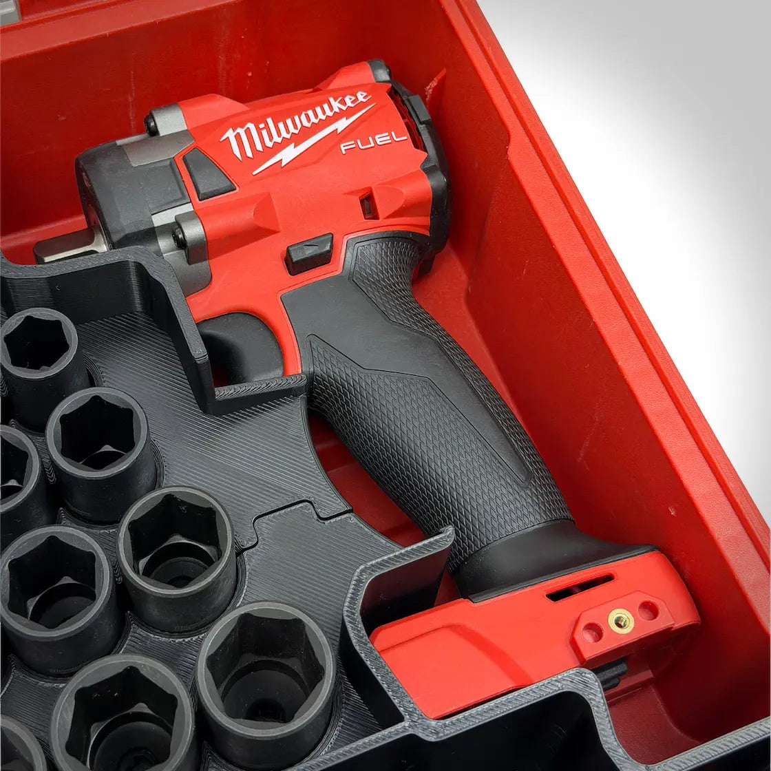 M18 3/8" Compact Impact Wrench Insert for the Milwaukee PACKOUT Compact Organizer