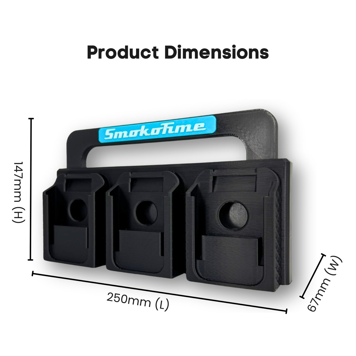 Makita 18V Battery Carrier with Retractable Handle - 6 Pack