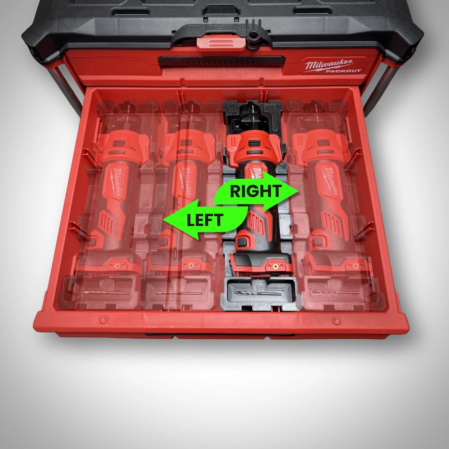 M18 Cut Out Tool QUARTER Insert for PACKOUT™ Drawers