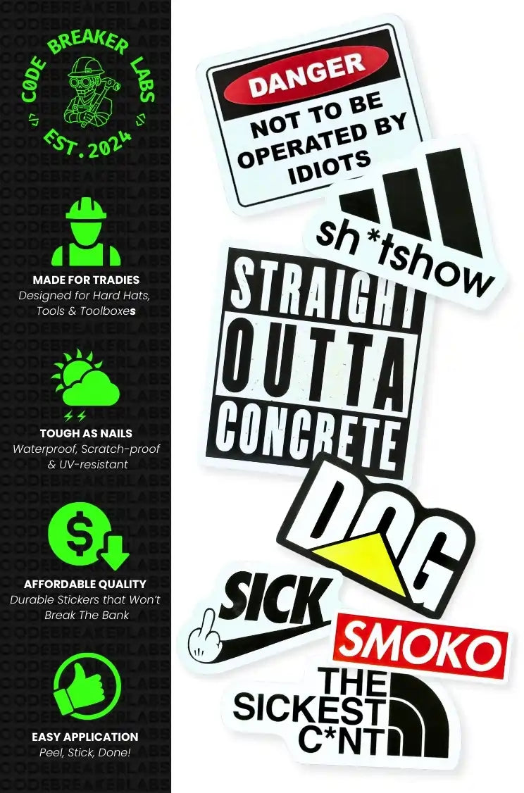 Tradie Vinyl Stickers