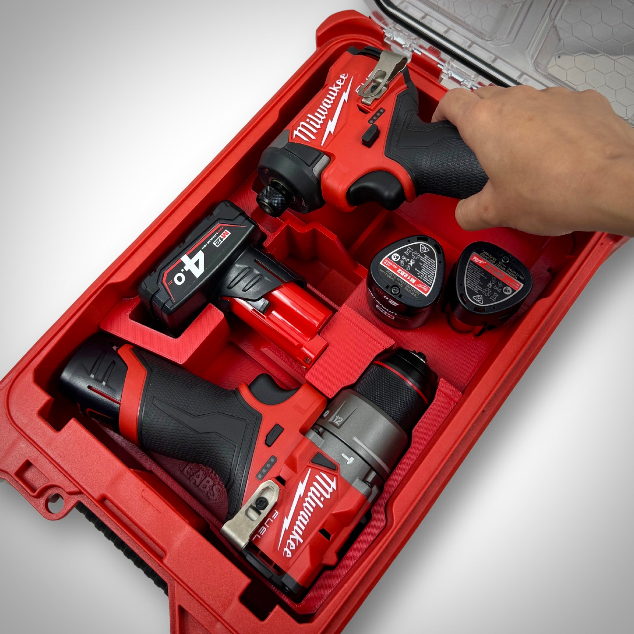Custom Tool Insert for Milwaukee PACKOUT™ – M12 Hammer Drill & Impact Kit