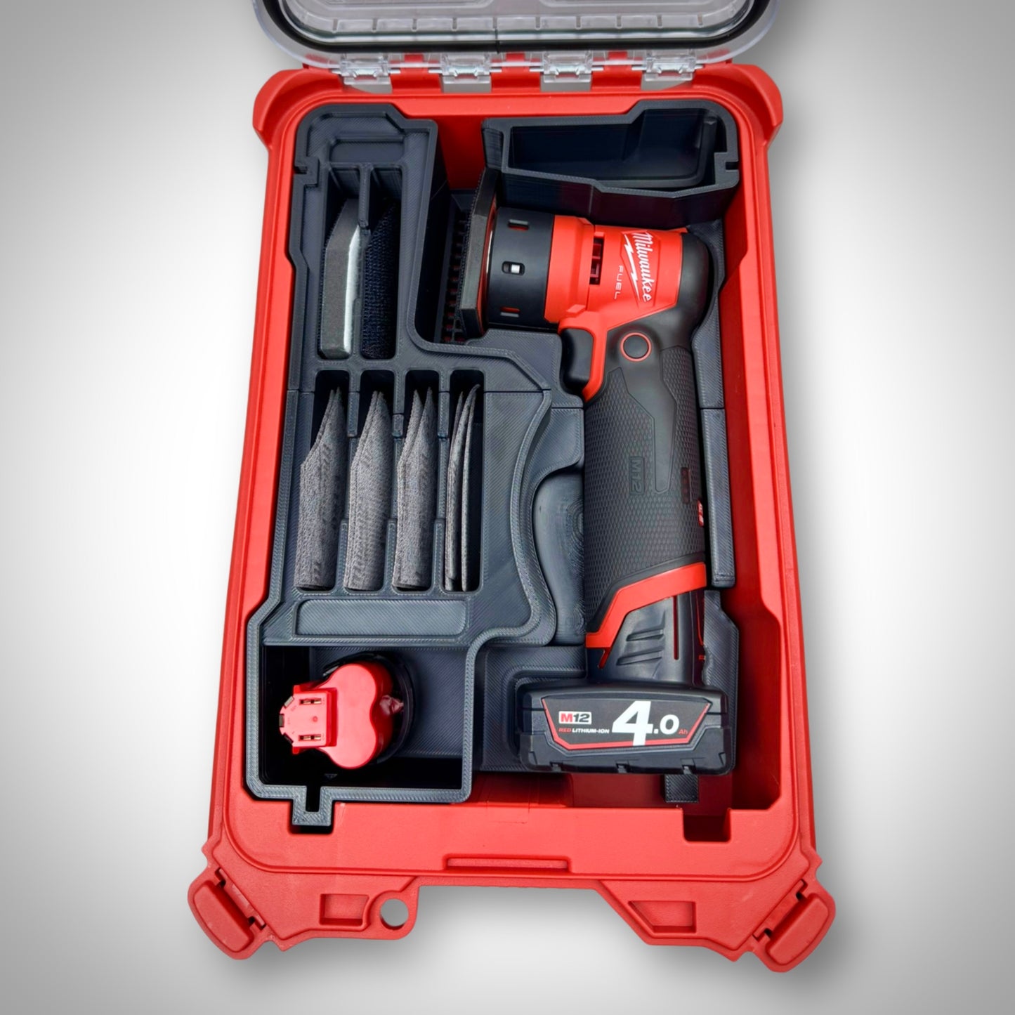 M12 FUEL™ Orbital Detail Sander Insert for Milwaukee PACKOUT™ Compact Organiser