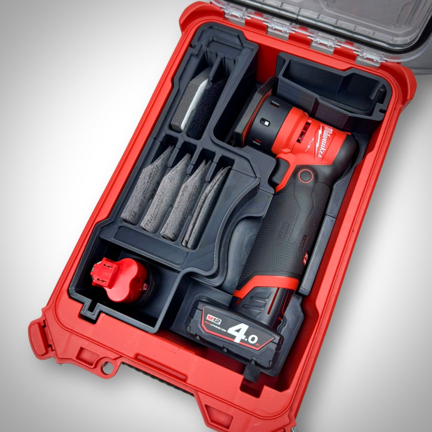 M12 FUEL™ Orbital Detail Sander Insert for Milwaukee PACKOUT™ Compact Organiser