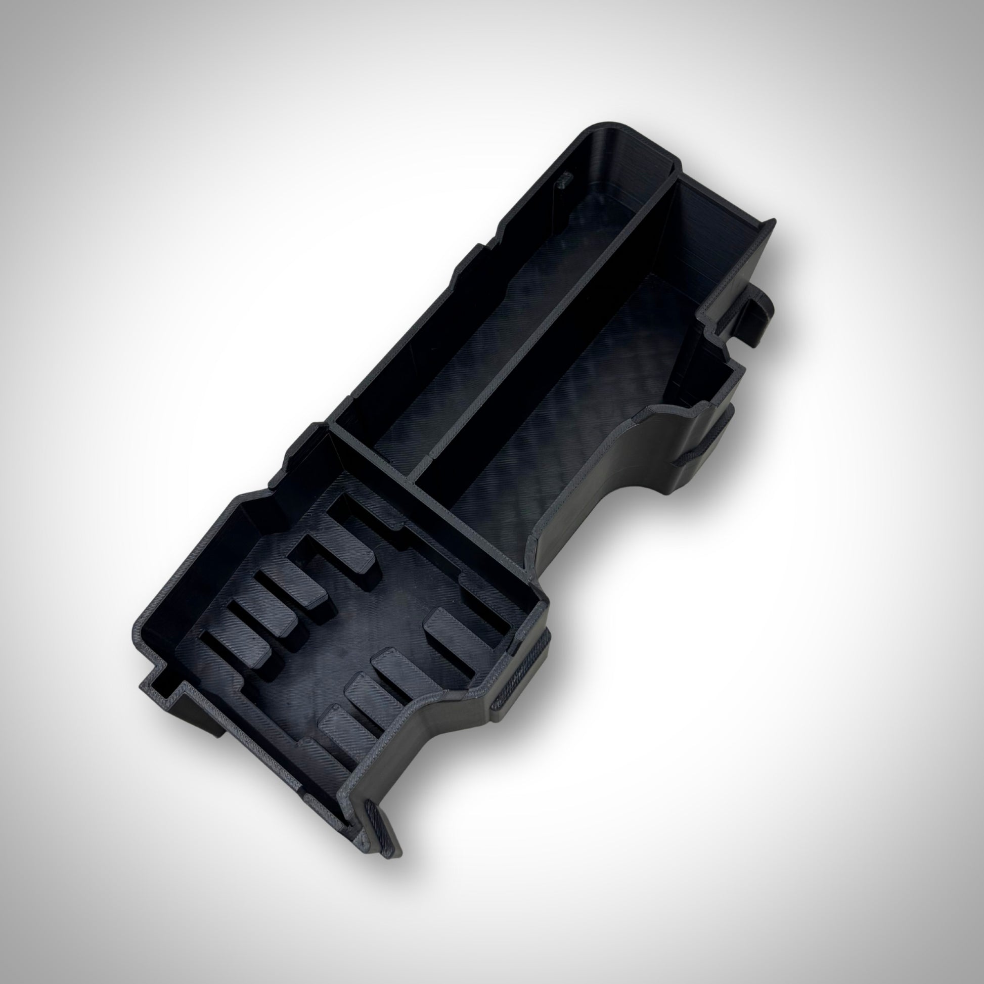 Custom M18 Multi Tool insert outside the PACKOUT™ Compact Organiser, showcasing the design layout for tool and accessory fitment.