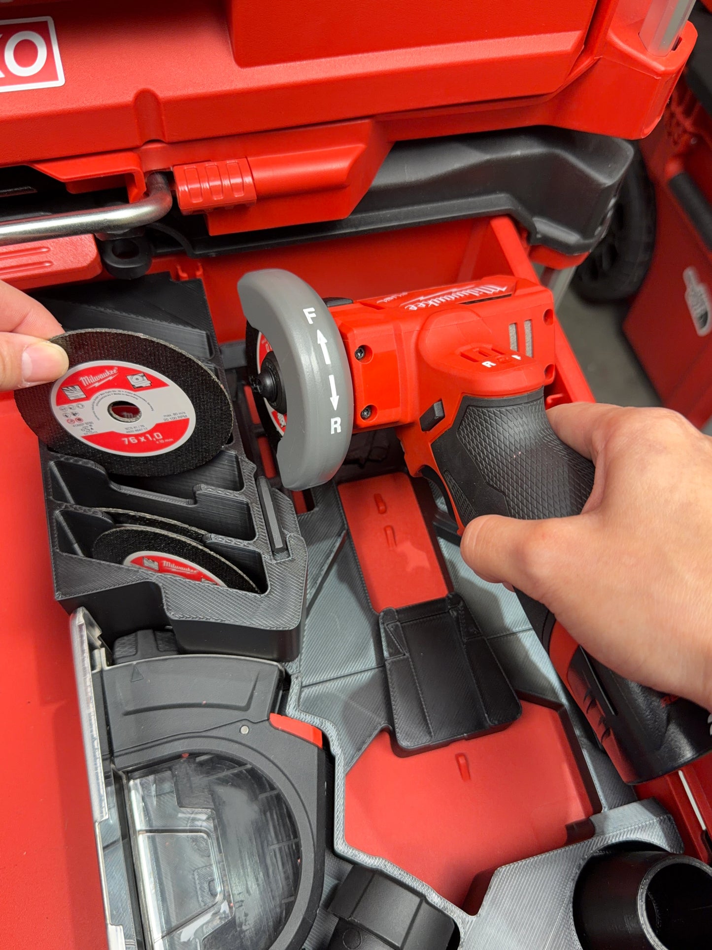 M12 Cut-Off Tool Insert for Milwaukee PACKOUT™ Drawers