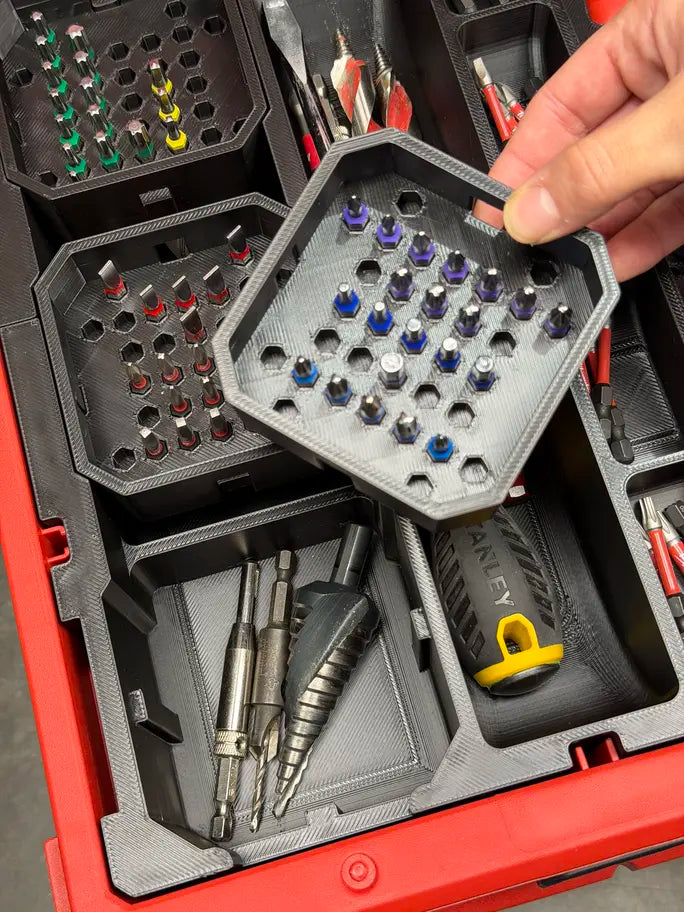 Impact Bit & Accessories Organiser Insert for Milwaukee PACKOUT™ Drawers