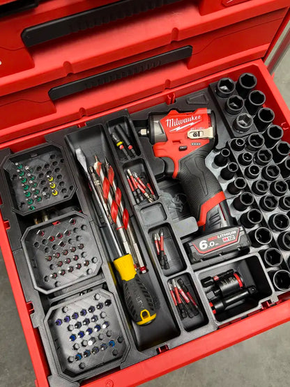 Impact Bit & Accessories Organiser Insert for Milwaukee PACKOUT™ Drawers