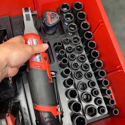 M12 Ratchet & 3/8" Socket Set Insert for Milwaukee PACKOUT™ Drawers