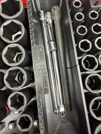 Metric & SAE Deep Impact Socket Organiser Insert for Milwaukee PACKOUT™ Drawers