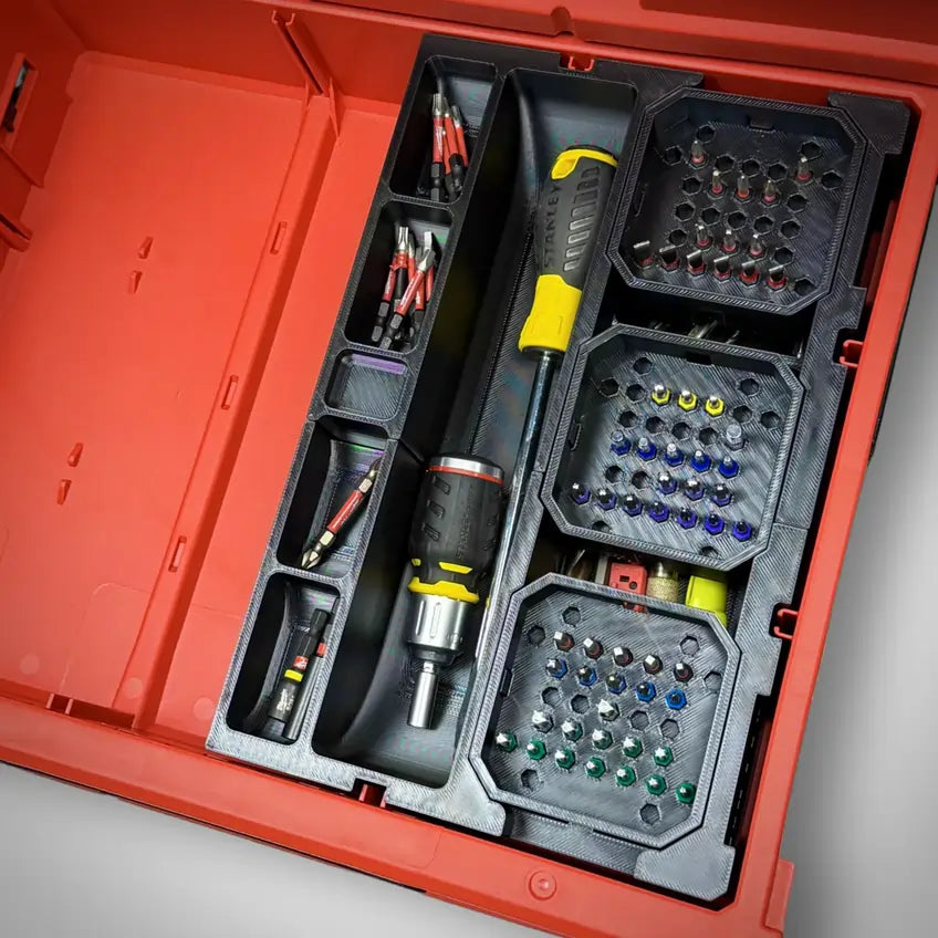 Impact Bit & Accessories Organiser Insert for Milwaukee PACKOUT™ Drawers