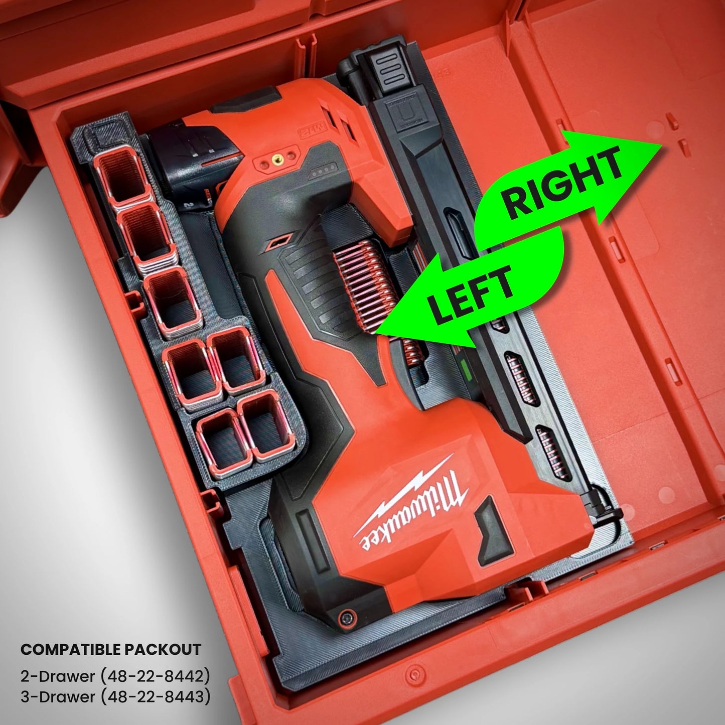 M12 Cable Stapler Insert for Milwaukee PACKOUT™ Drawers