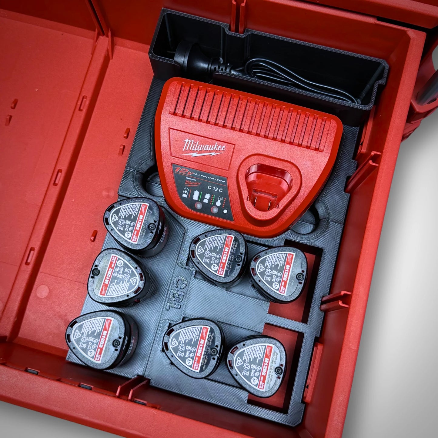 M12 Charger Insert for Milwaukee PACKOUT™ Drawers