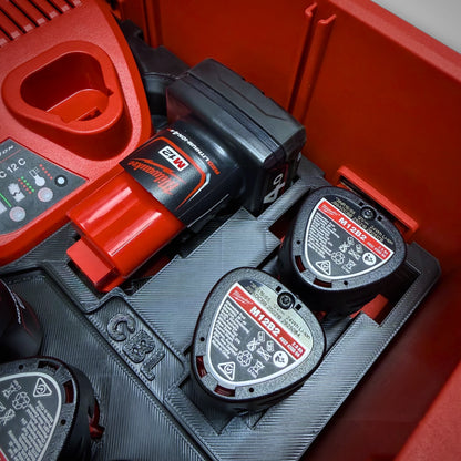 M12 Charger Insert for Milwaukee PACKOUT™ Drawers
