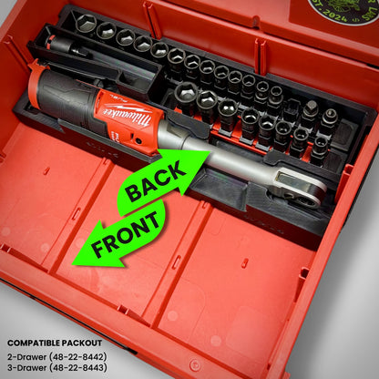 M12 INSIDER Ratchet Insert for Milwaukee PACKOUT™ Drawers