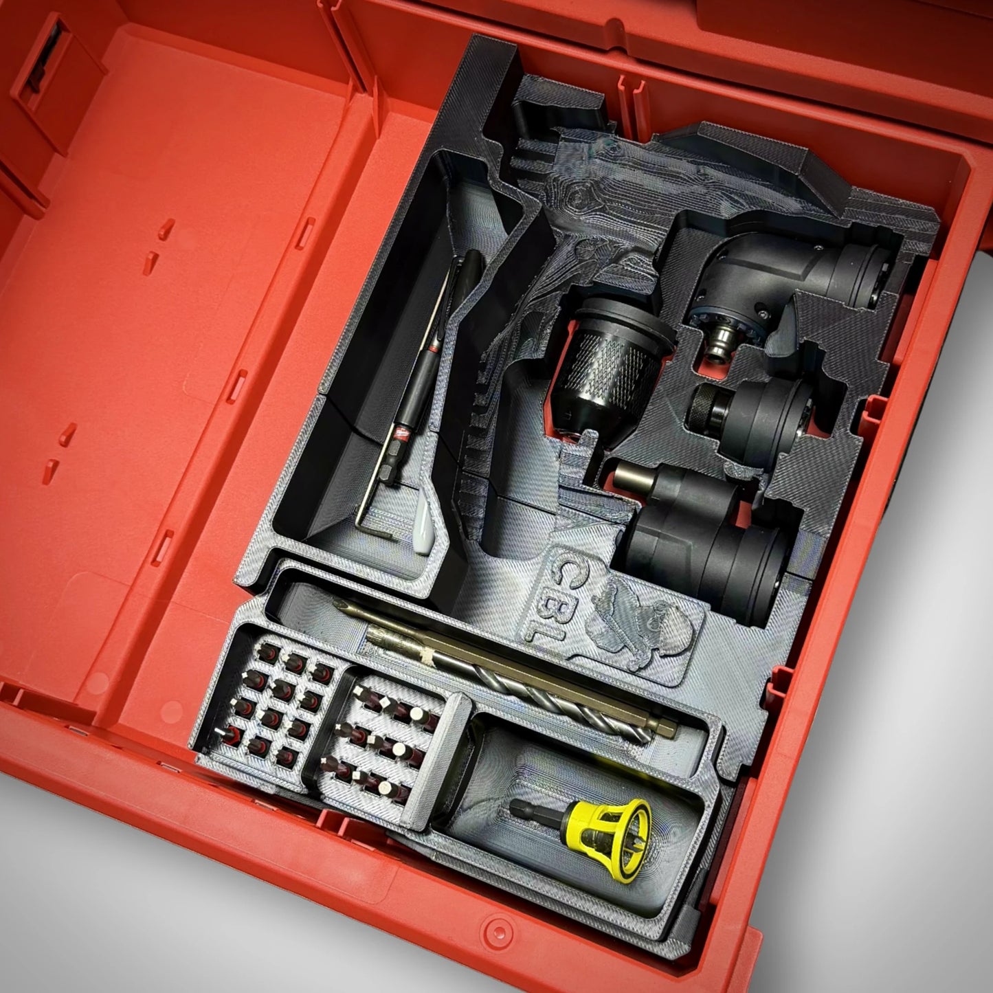M12 Installation Drill/Driver Insert for Milwaukee PACKOUT™ Drawers