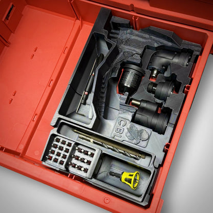 M12 Installation Drill/Driver Insert for Milwaukee PACKOUT™ Drawers