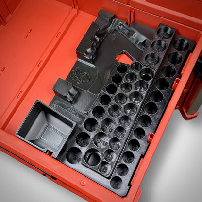 M12 Stubby Impact & 3/8" Socket Set Insert for Milwaukee PACKOUT™ Drawers