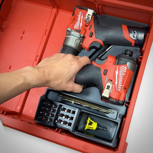 M12 Hammer Drill & Impact PRO Insert for Milwaukee PACKOUT™ Drawers