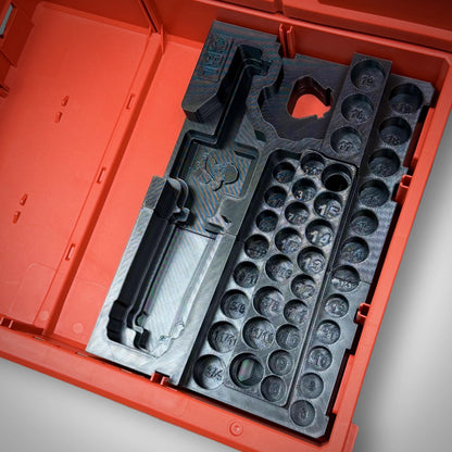 M12 Ratchet & 3/8" Socket Set Insert for Milwaukee PACKOUT™ Drawers