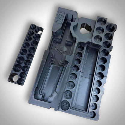 M12 Ratchet & 3/8" Socket Set Insert for Milwaukee PACKOUT™ Drawers