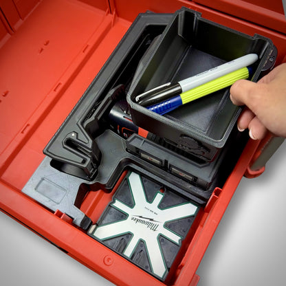 M12 Cross Line & Plumb Points Laser Insert for Milwaukee PACKOUT™ Drawers