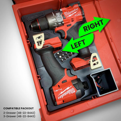 M18 Drill & Impact Driver Insert for Milwaukee PACKOUT™ Drawers
