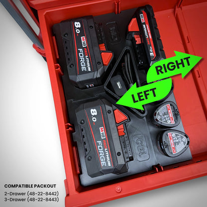 M18 FORGE 8.0 Battery Insert for Milwaukee PACKOUT Drawers