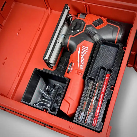M18 Barrel Grip Jigsaw Insert for Milwaukee PACKOUT™ Drawers