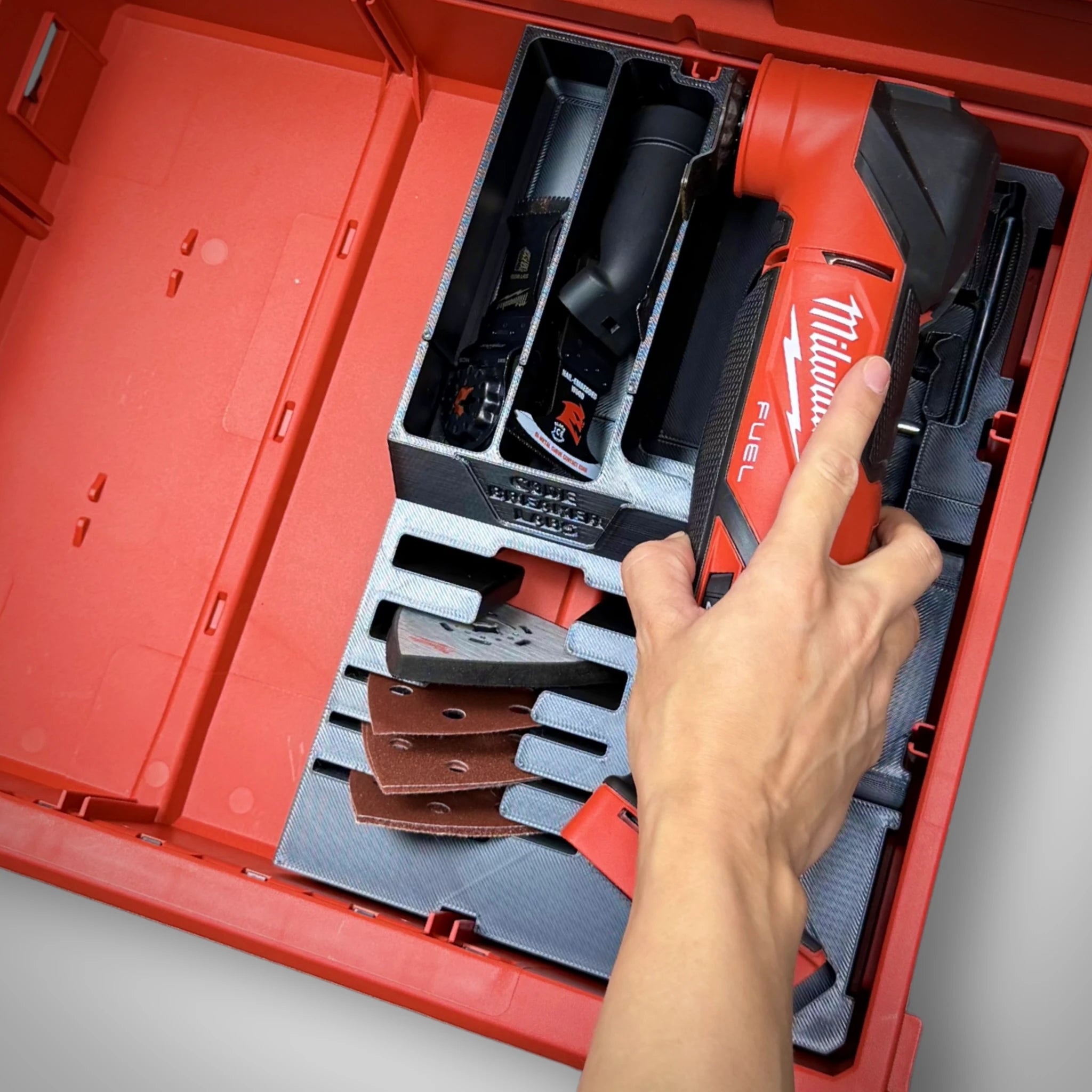 Code Inset Tool M18 Multi Tool Insert for Milwaukee PACKOUT™ Drawers – Code Breaker Labs