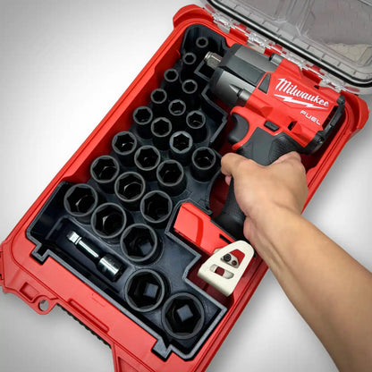 Custom Tool Insert for Milwaukee PACKOUT™ – M18 1/2" Impact Wrench & Socket Kit