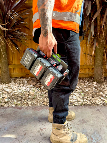 Milwaukee 18V Battery Carrier with Retractable Handle - 6 Pack