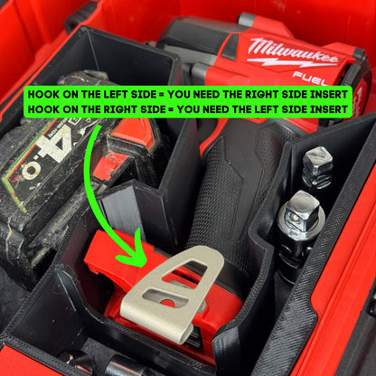 Impact Wrench & Battery Organiser Insert for Milwaukee PACKOUT™ Organiser 48228430