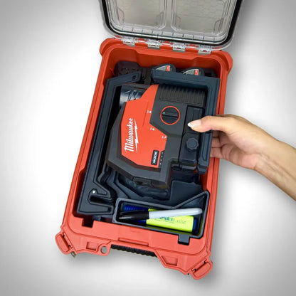 Milwaukee M12 Cross Line and Plumb Points Laser Insert for PACKOUT™ Compact Organiser