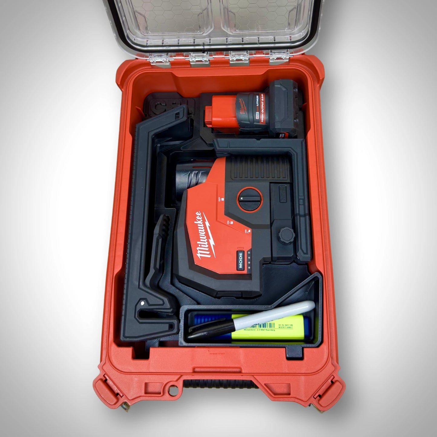 Milwaukee M12 Cross Line and Plumb Points Laser Insert for PACKOUT™ Compact Organiser