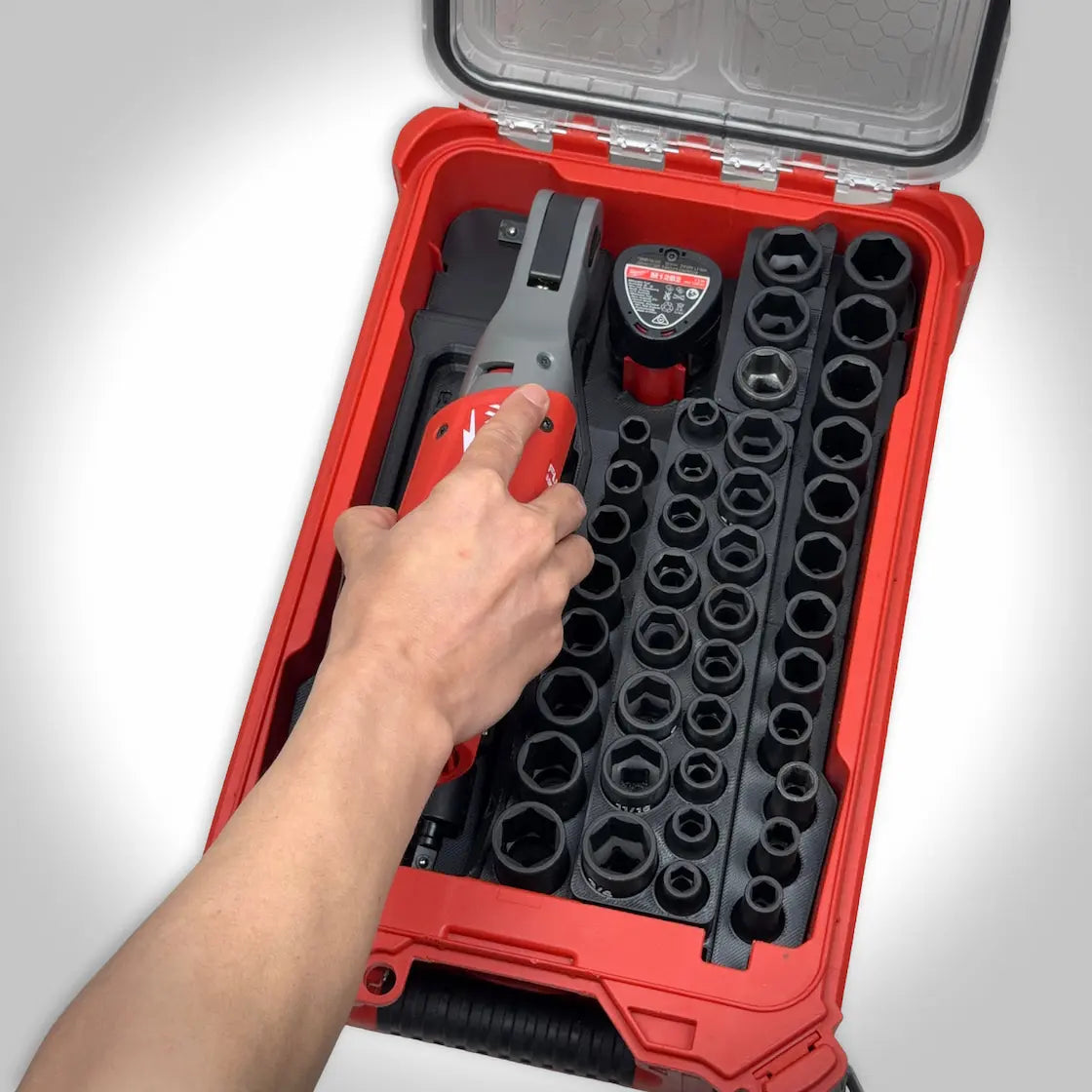 M12 3/8" Ratchet & Socket Set Insert for the Milwaukee PACKOUT Compact Organizer