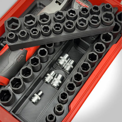M12 3/8" Ratchet & Socket Set Insert for the Milwaukee PACKOUT Compact Organizer