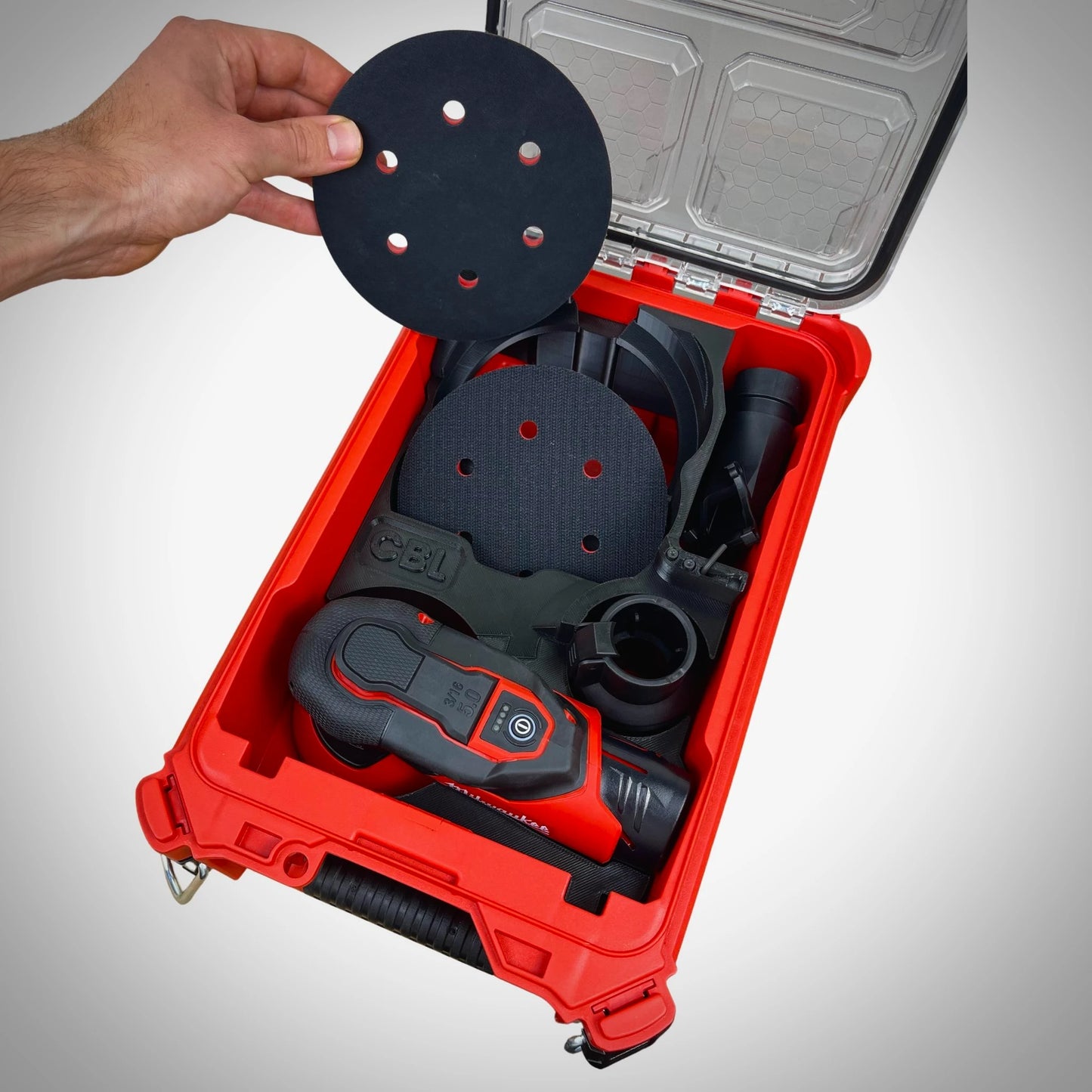 M12 FUEL™ 6" Random Orbital Sander Insert for PACKOUT™ Compact Organiser
