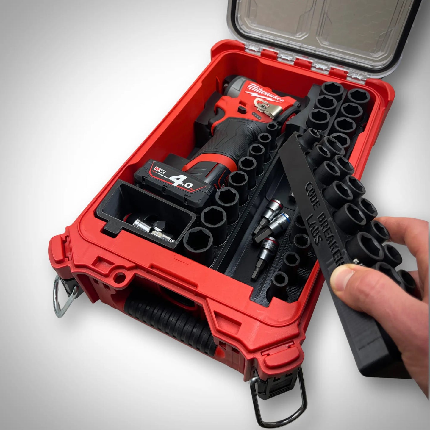 M12 Subcompact Impact Wrench & 3/8" Socket Set Insert for Packout™ Compact Organiser