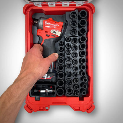 M12 Subcompact Impact Wrench & 3/8" Socket Set Insert for Packout™ Compact Organiser