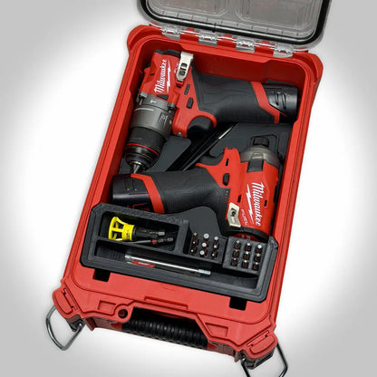 M12 Surge Impact & Drill Insert for the Milwaukee PACKOUT Compact Organizer