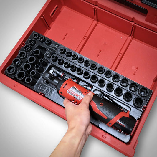 Inserto para juego de carraca M12 y vasos de 3/8" para cajones PACKOUT™ V2