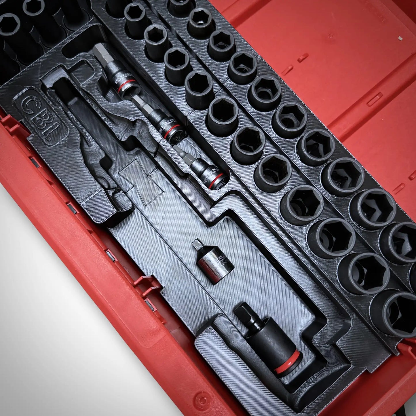 Inserto para juego de carraca M12 y vasos de 3/8" para cajones PACKOUT™ V2