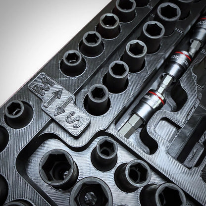 Inserto para juego de carraca M12 y vasos de 3/8" para cajones PACKOUT™ V2
