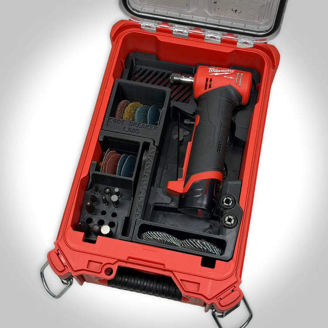 M12 Right Angle Die Grinder Insert for the Milwaukee PACKOUT Compact Organizer