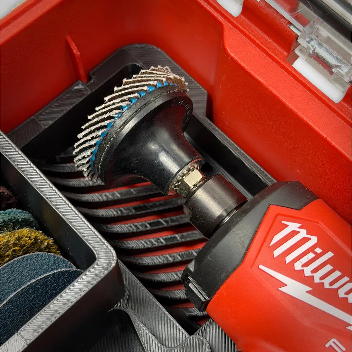 M12 Right Angle Die Grinder Insert for the Milwaukee PACKOUT Compact Organizer
