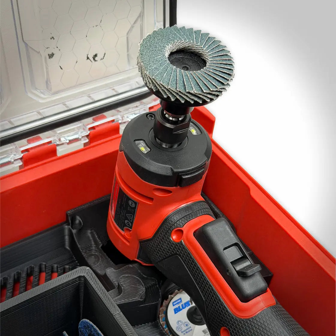 M12 Right Angle Die Grinder Insert for the Milwaukee PACKOUT Compact Organizer