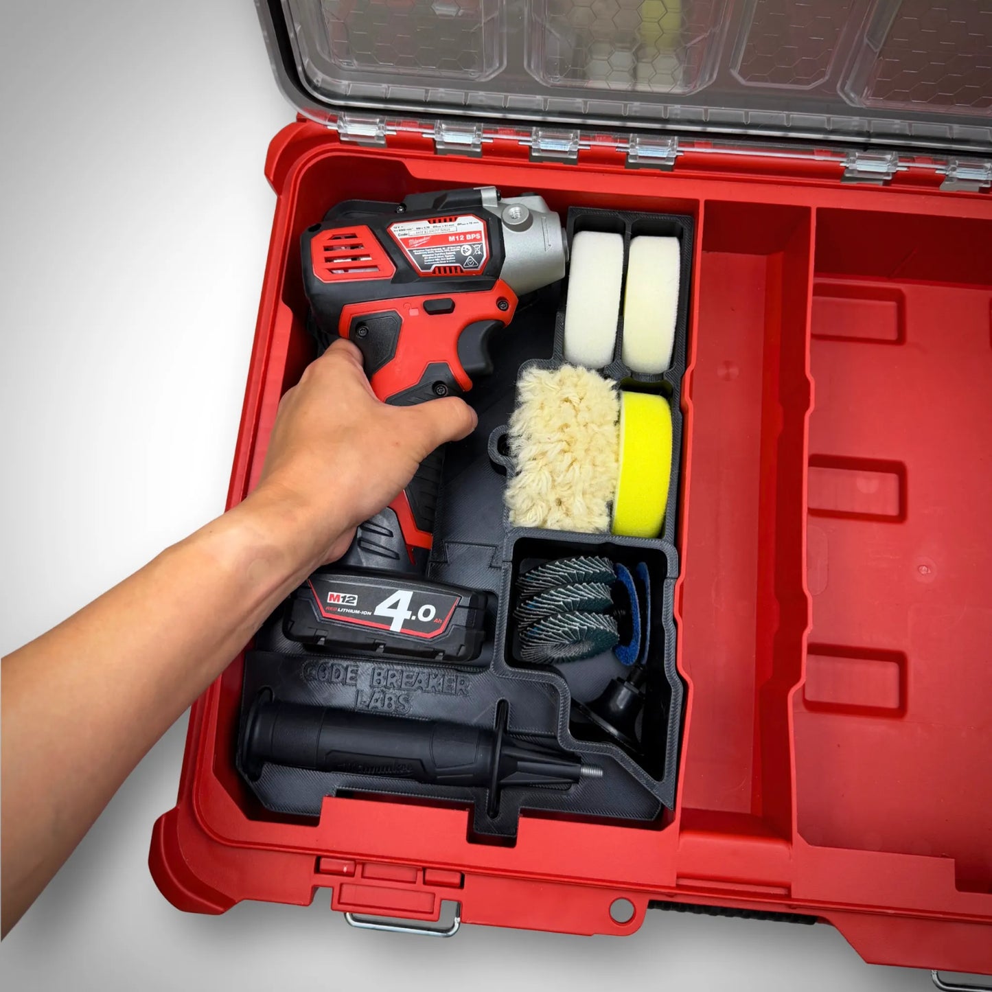 M12 Variable Speed Polisher/Sander Insert for PACKOUT™ Organiser