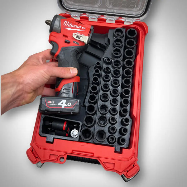 M12 Subcompact Impact Wrench & 3/8" Socket Set Insert for Packout™ Compact Organiser