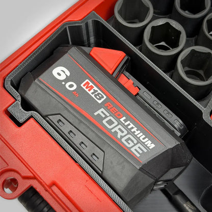 M18 3/8" Compact Impact Wrench Insert for the Milwaukee PACKOUT Compact Organizer